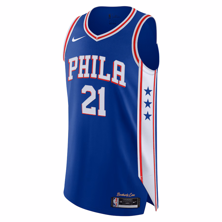 Joel Embiid Philadelphia 76ers Icon - Edition Königsblau Trikot