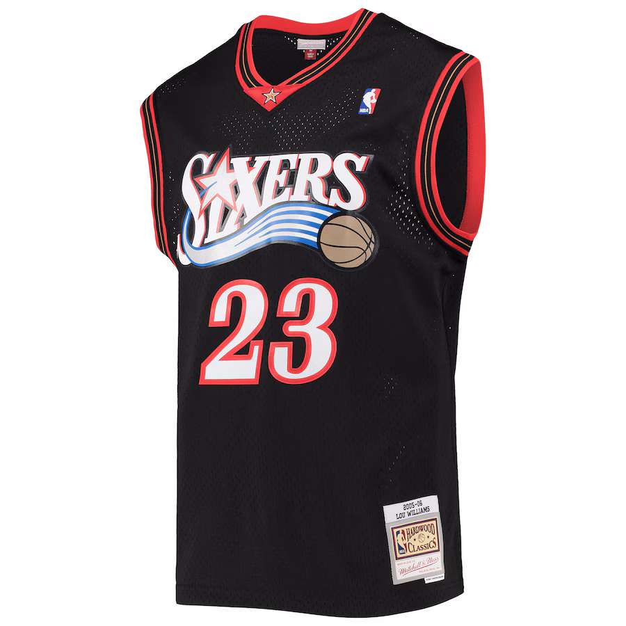 Lou Williams Philadelphia 76ers Mitchell & Ness 2005/06 Classic Edition Swingman Jersey - Black