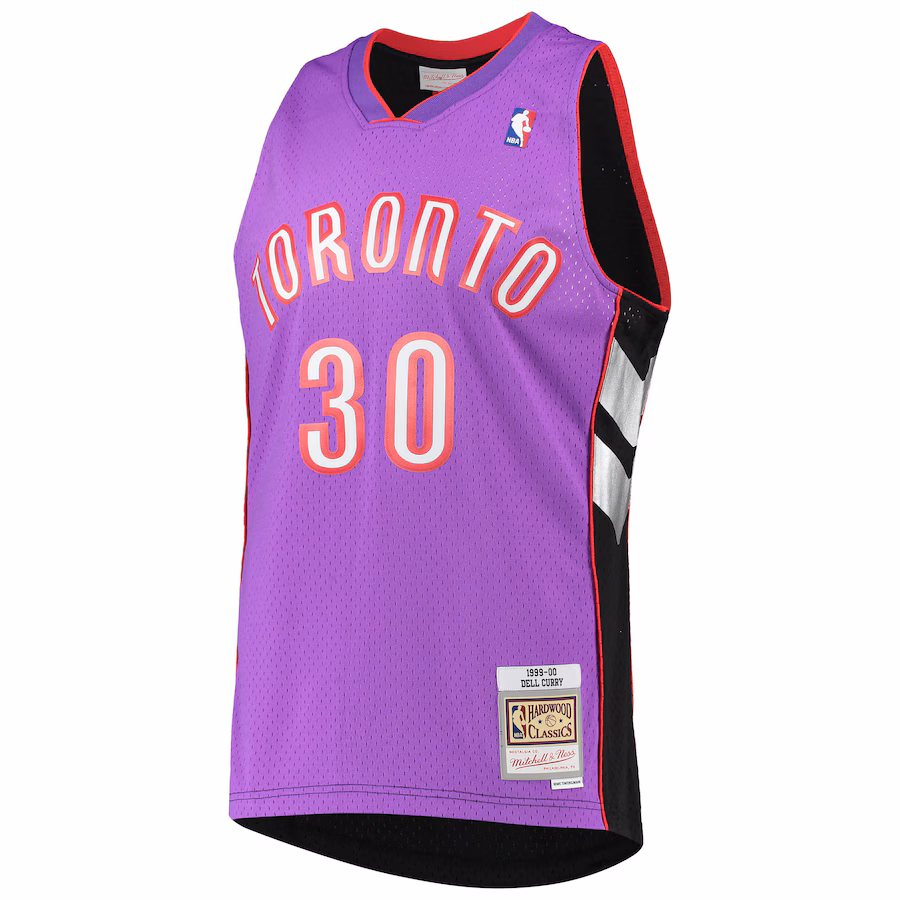 Dell Curry Toronto Raptors Mitchell & Ness 2001/02 Hardwood Classics Swingman Jersey