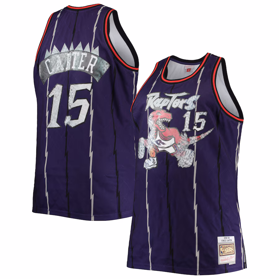 Vince Carter Toronto Raptors Mitchell & Ness Big & Tall 1998/99 NBA 75th Anniversary Diamond Jersey