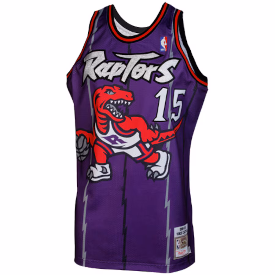 Mitchell & Ness Vince Carter Toronto Raptors 1998/99 Retro Jersey - Purple