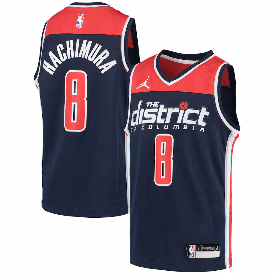 Rui Hachimura Washington Wizards Jordan Brand 2020/21 Swingman Jersey