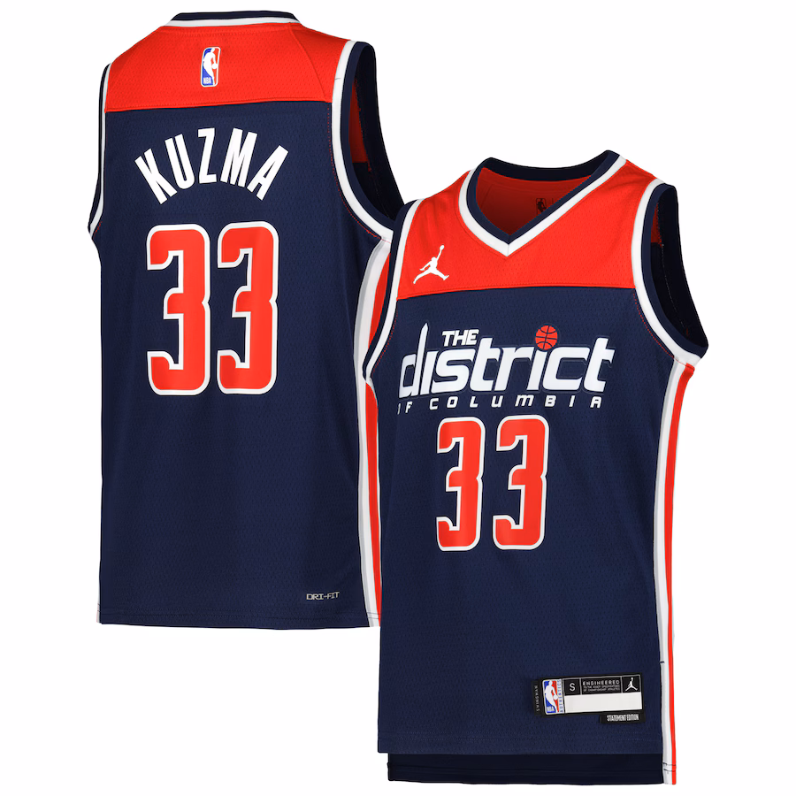 Kyle Kuzma Washington Wizards Jordan Brand Swingman Jersey