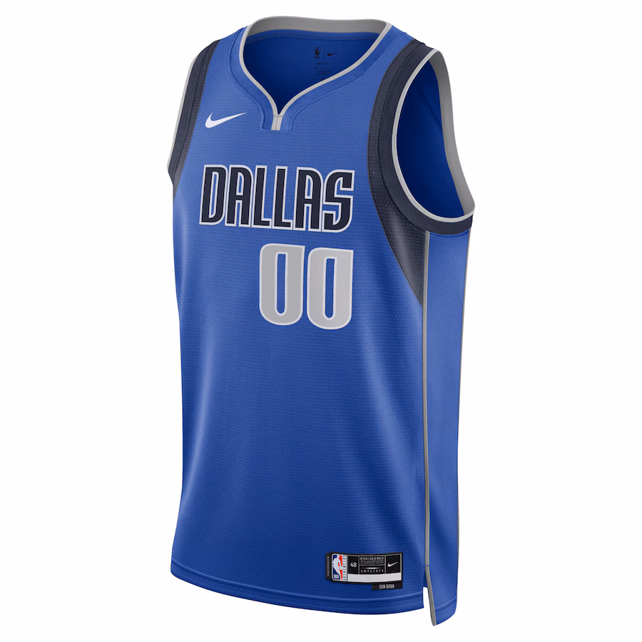 Dallas Mavericks Custom Jersey, Icon Edition, Blue