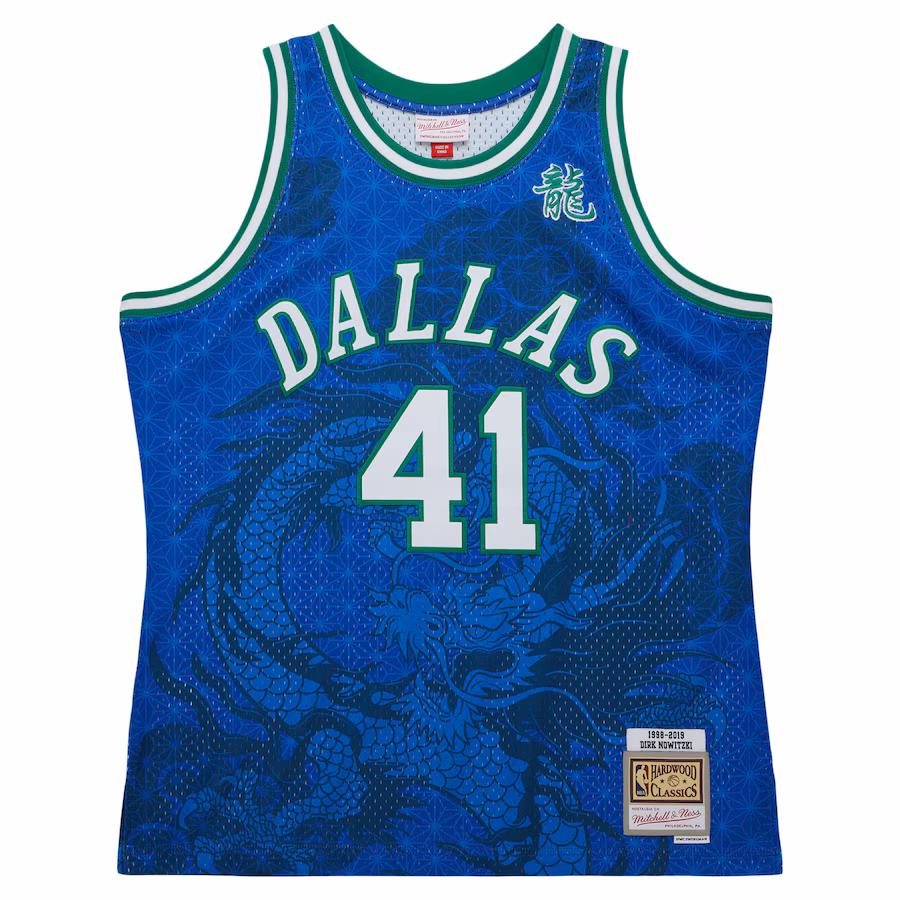Dirk Nowitzki Dallas Mavericks 1998-2009 Retro Trikot - Hardwood Classics