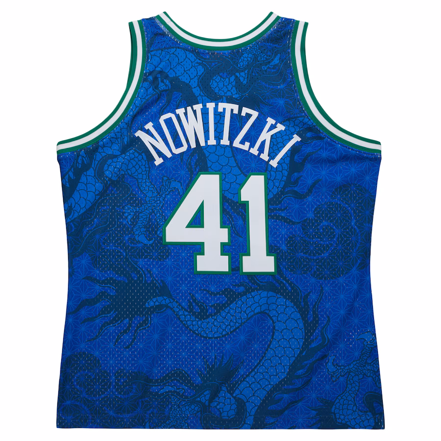 Dirk Nowitzki Dallas Mavericks 1998-2009 Hardwood Classics Retro Jersey