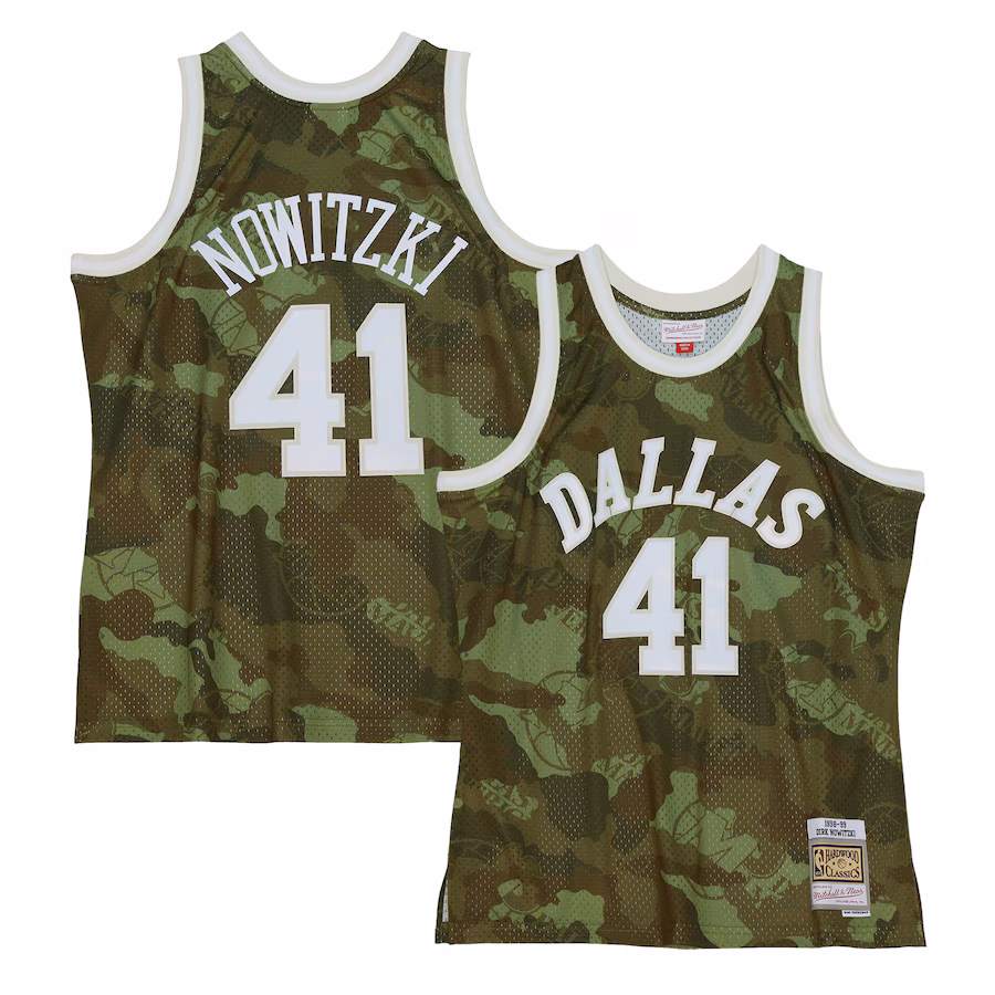 Dirk Nowitzki Dallas Mavericks 1998/99 Ghost Green Camo