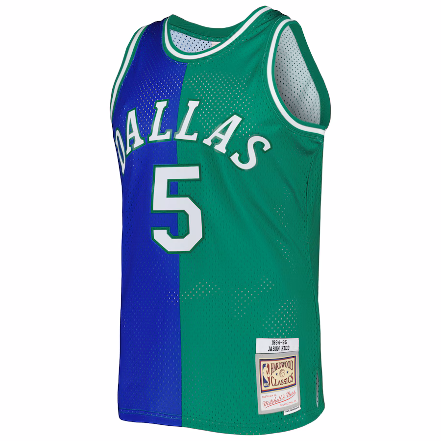 Jason Kidd, Dallas Mavericks, 1994/95, Blue/Green