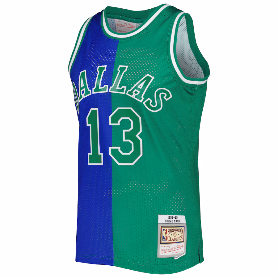 Steve Nash, Dallas Mavericks, 1998/99, Blue/Green