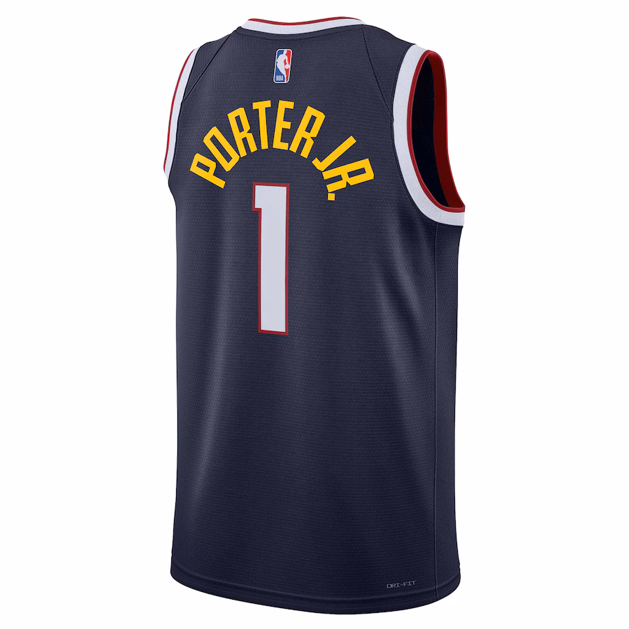 Michael Porter Jr., Denver Nuggets, Icon Edition, Navy Blue
