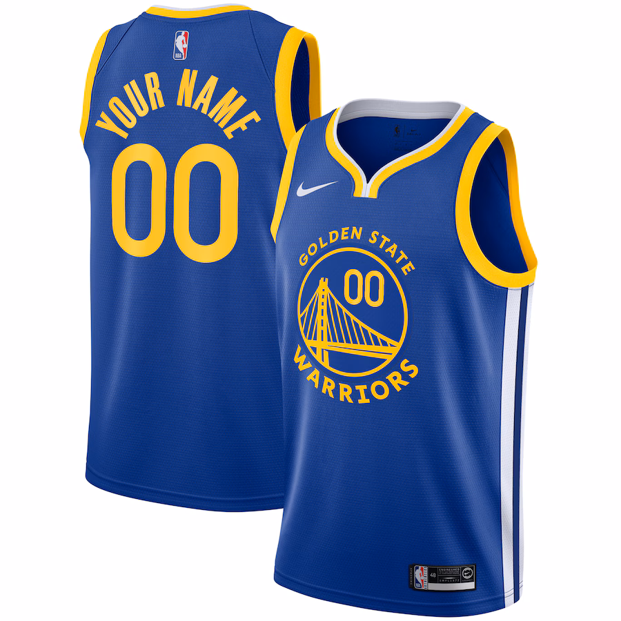 Golden State Warriors, Unisex 2019/20 Custom, Royal, Icon Edition, Blue