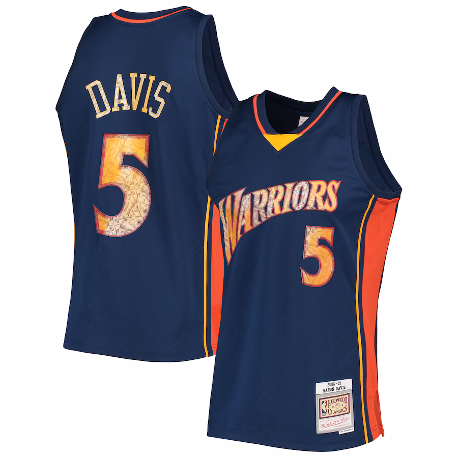 Baron Davis Warriors 2006/07 NBA 75th Anniversary Diamond Jersey