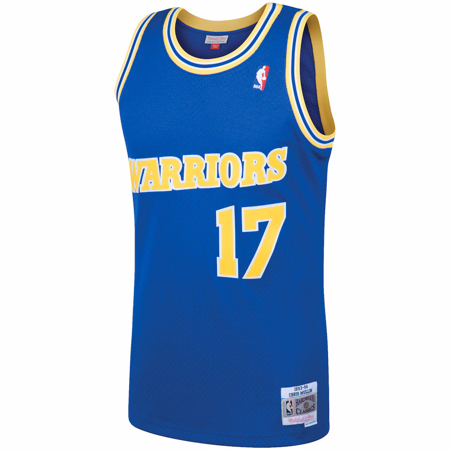 Chris Mullin, Golden State Warriors, 1993/94 Classico, Maglia del Fan, Blu Regale