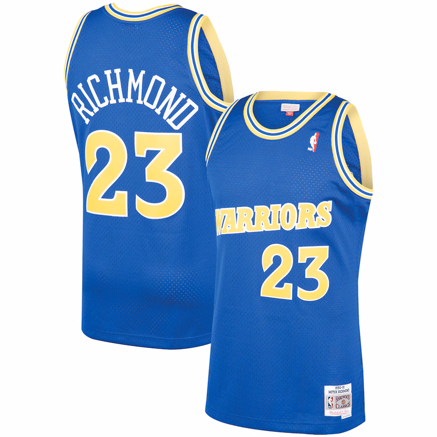 Mitch Richmond Warriors Mitchell & Ness 1990/91 HWC Retro Trikot
