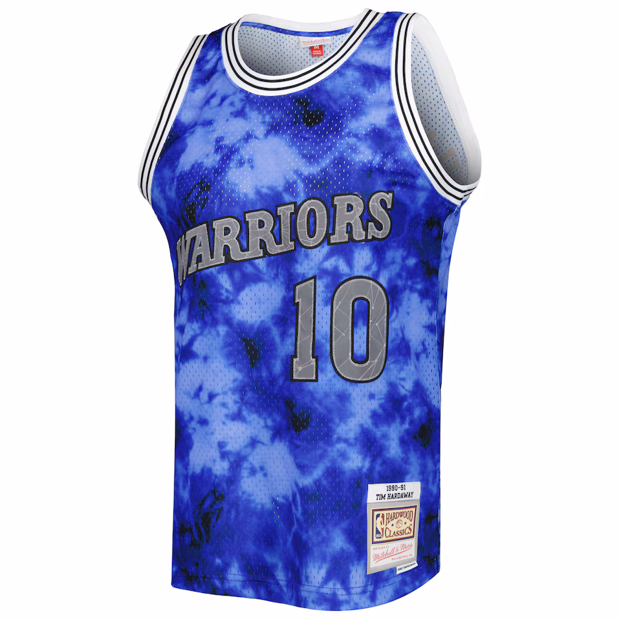 Tim Hardaway, Golden State Warriors, Jersey Galaxy 1990/91, Azul