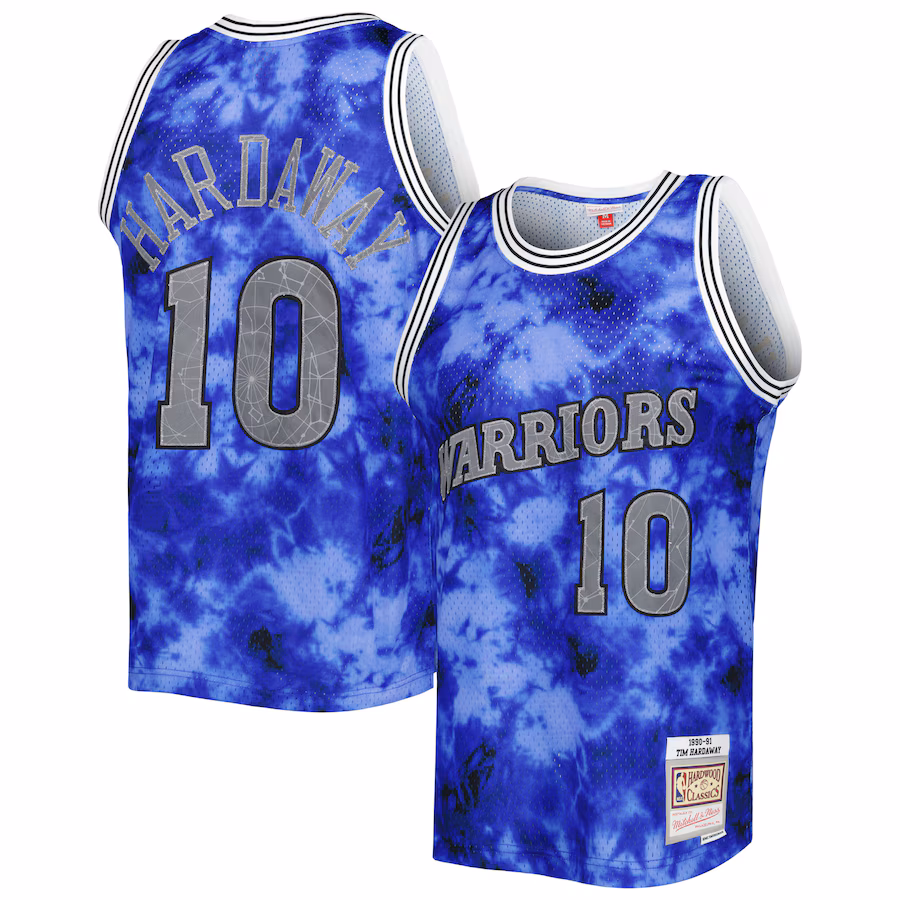 Tim Hardaway, Golden State Warriors, 1990/91 Galaxy Jersey, Blau
