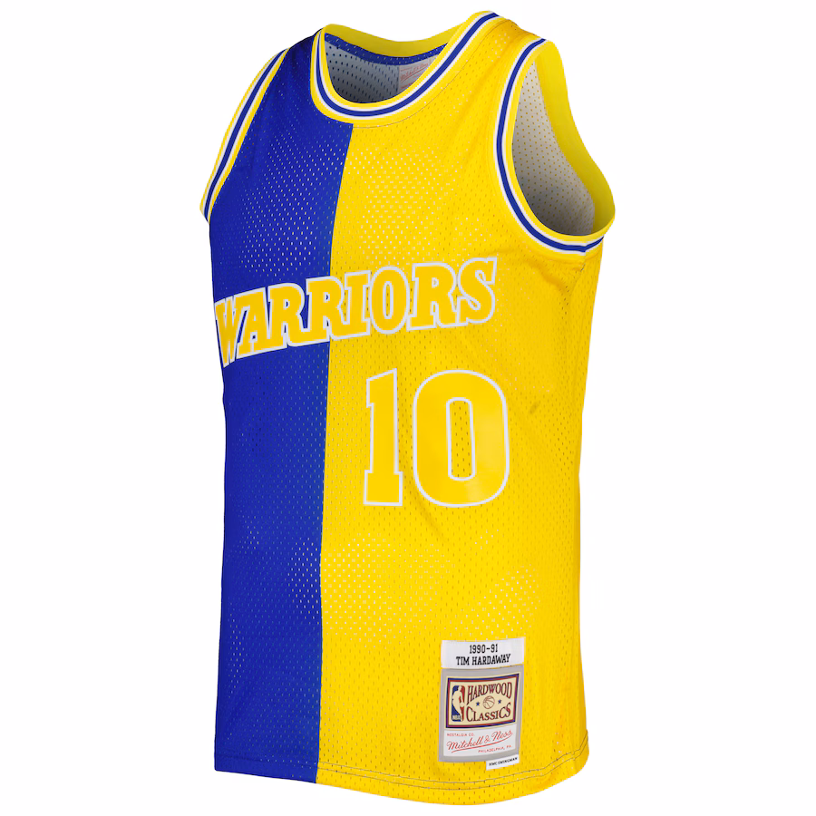 Tim Hardaway, Golden State Warriors, 1990/91, Blu Regale/Oro