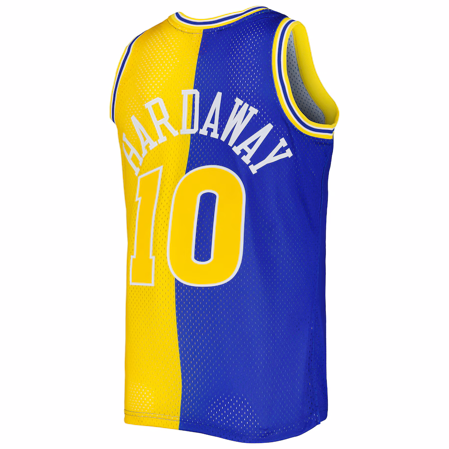 Tim Hardaway, Golden State Warriors, 1990/91, Blu Regale/Oro