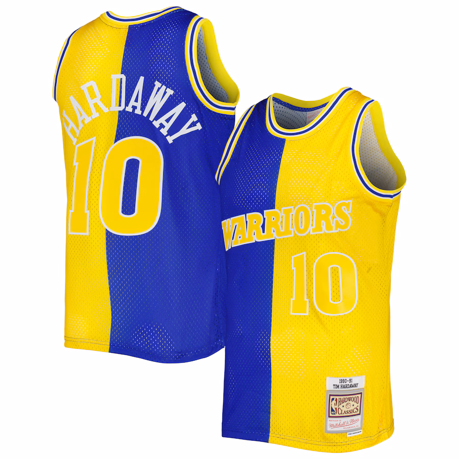 Tim Hardaway, Golden State Warriors, 1990/91, Royal Blau/Gold