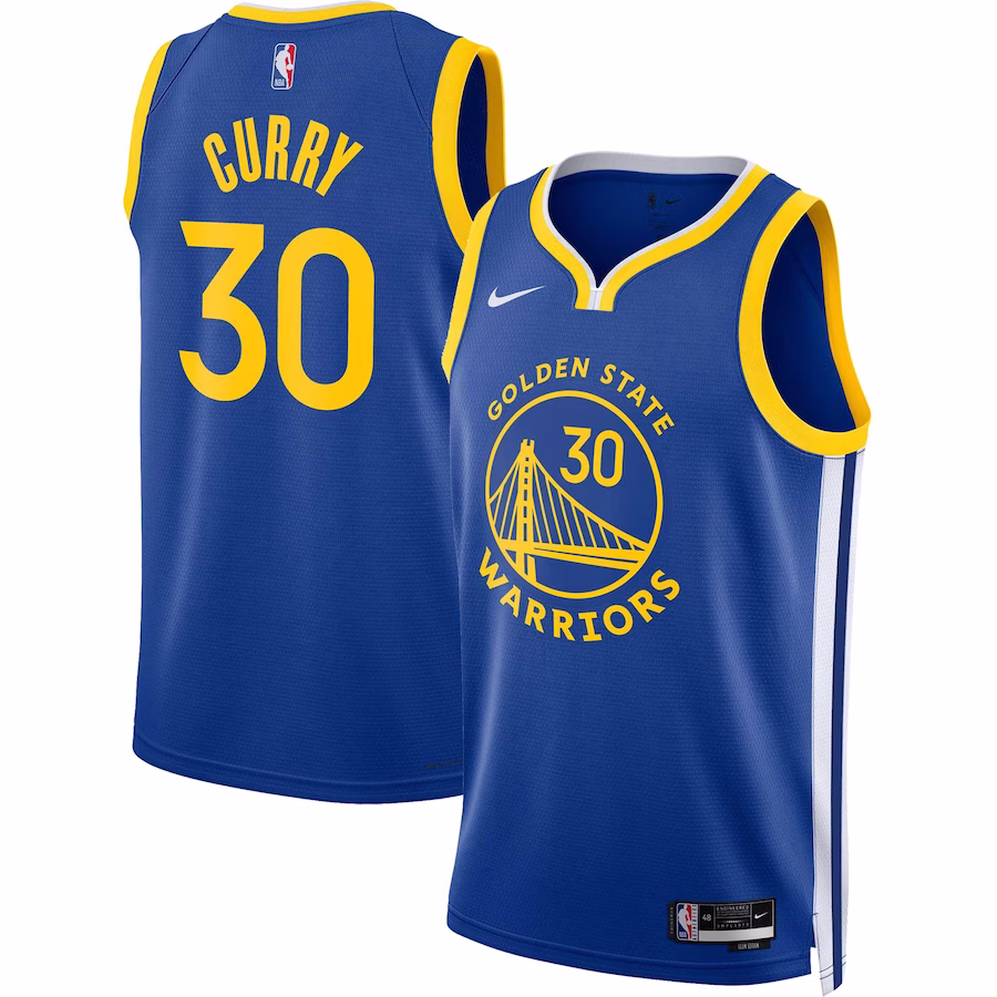 Stephen Curry, Golden State Warriors, Unisex Icon Edition Jersey, Royal Blue