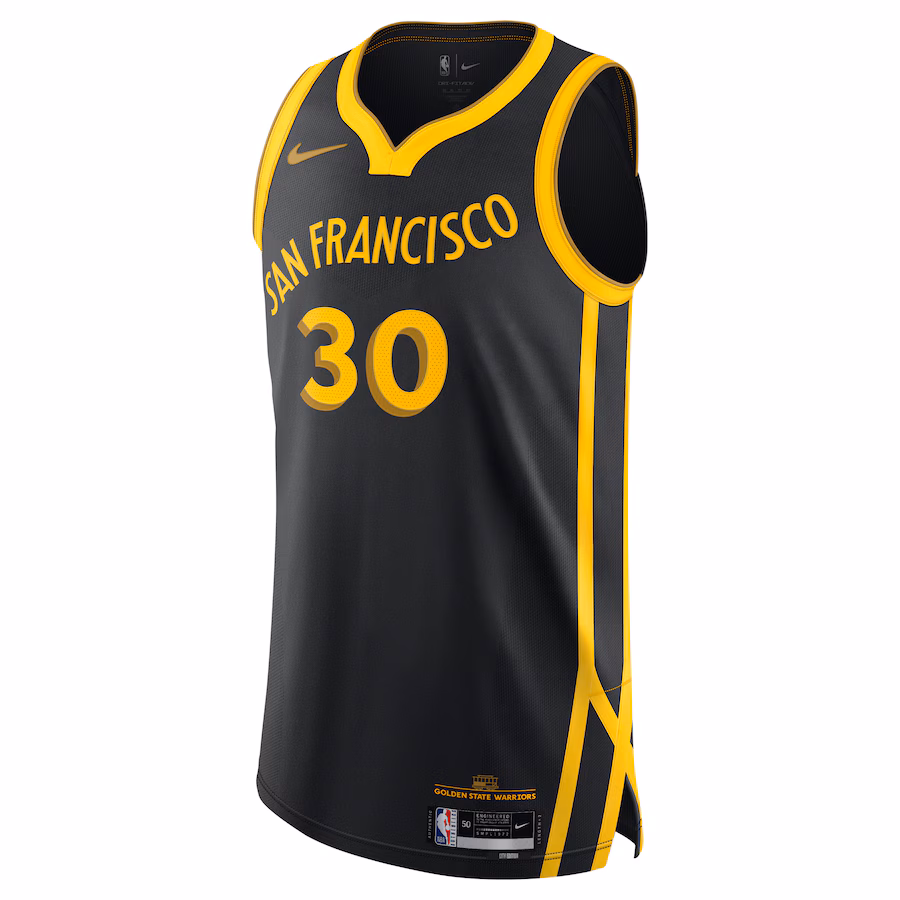 Stephen Curry, Golden State Warriors, City Edition, Black