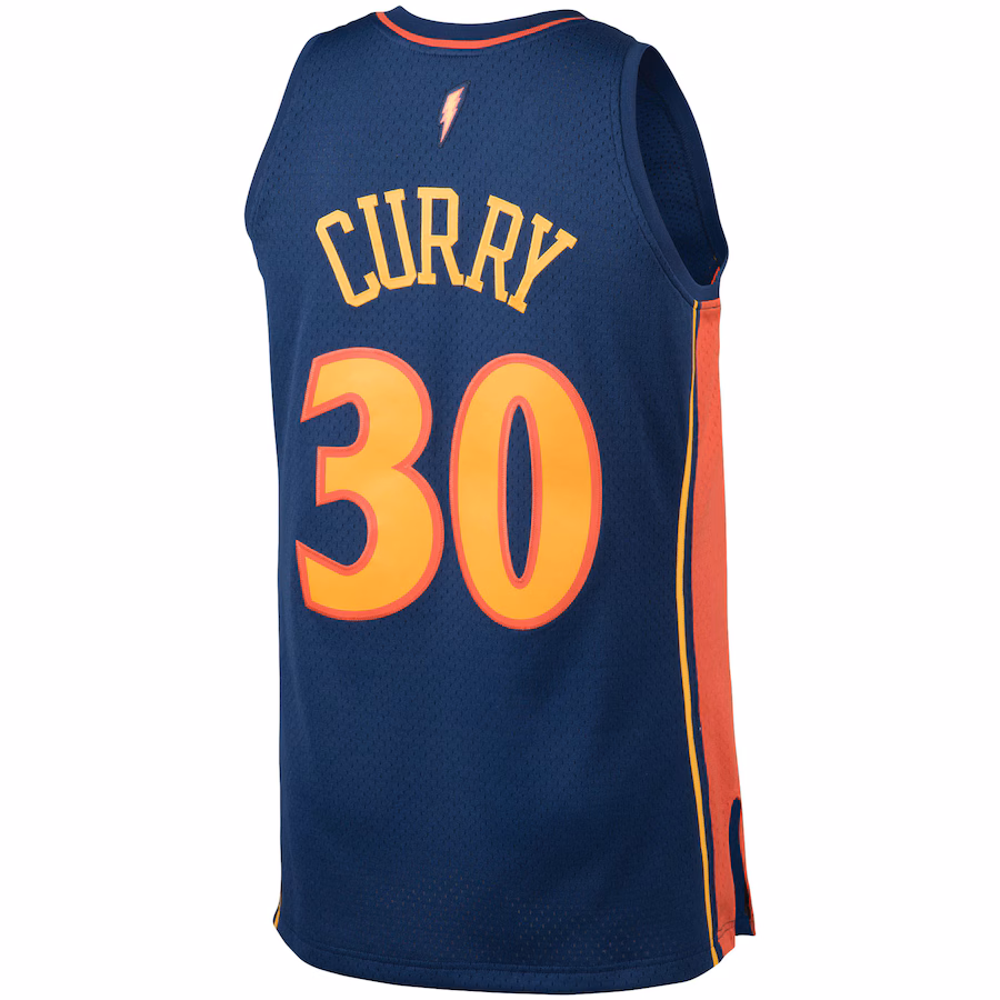 Stephen Curry, Golden State Warriors, 2009/10, Navy Blue