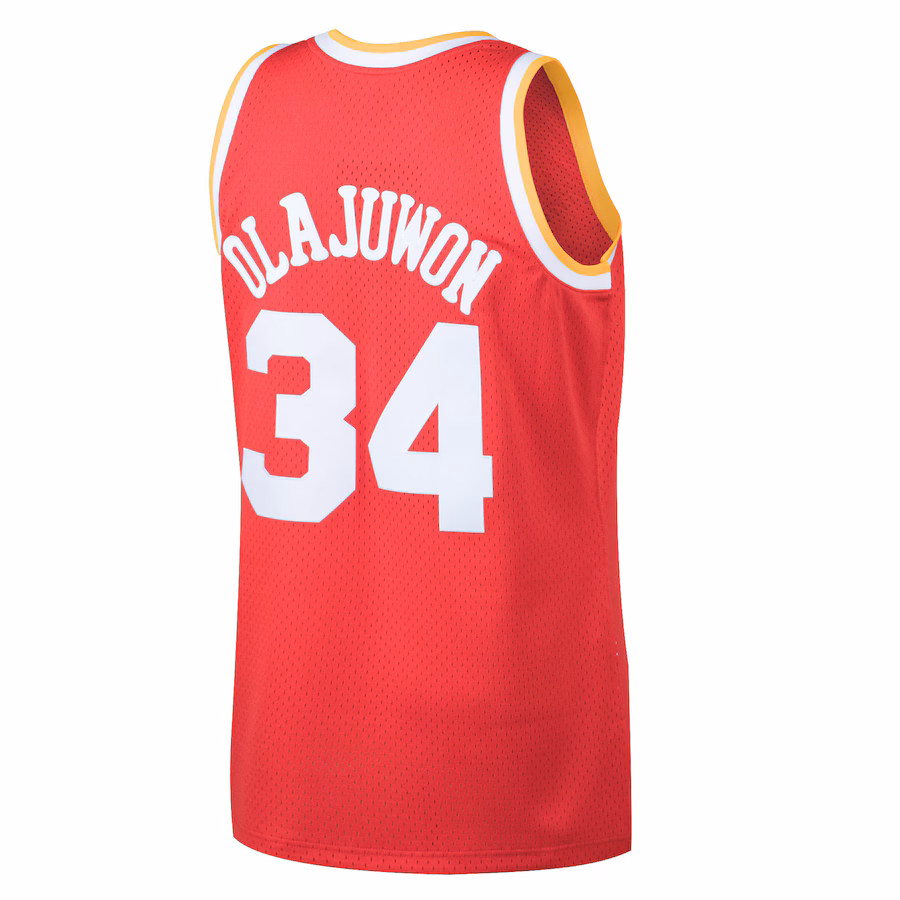 Hakeem Olajuwon, Houston Rockets, 1993/94 Classic Fan Jersey, Red