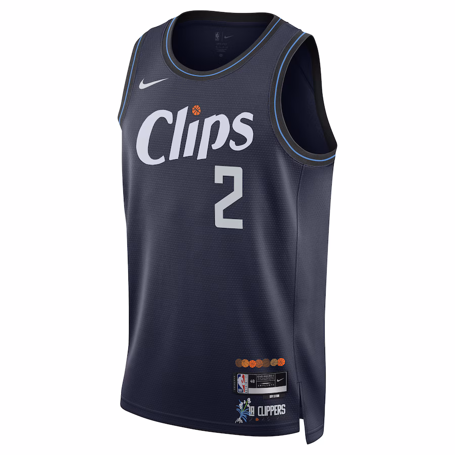 Kawhi Leonard Los Angeles Clippers Edición Ciudad 2023/24 Azul Marino