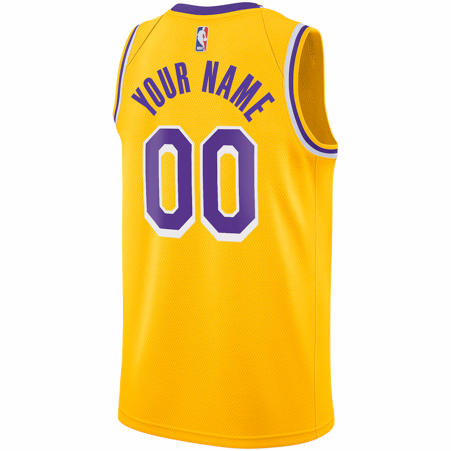 Jersey personalizado de los Los Angeles Lakers, Edición Icon, Oro