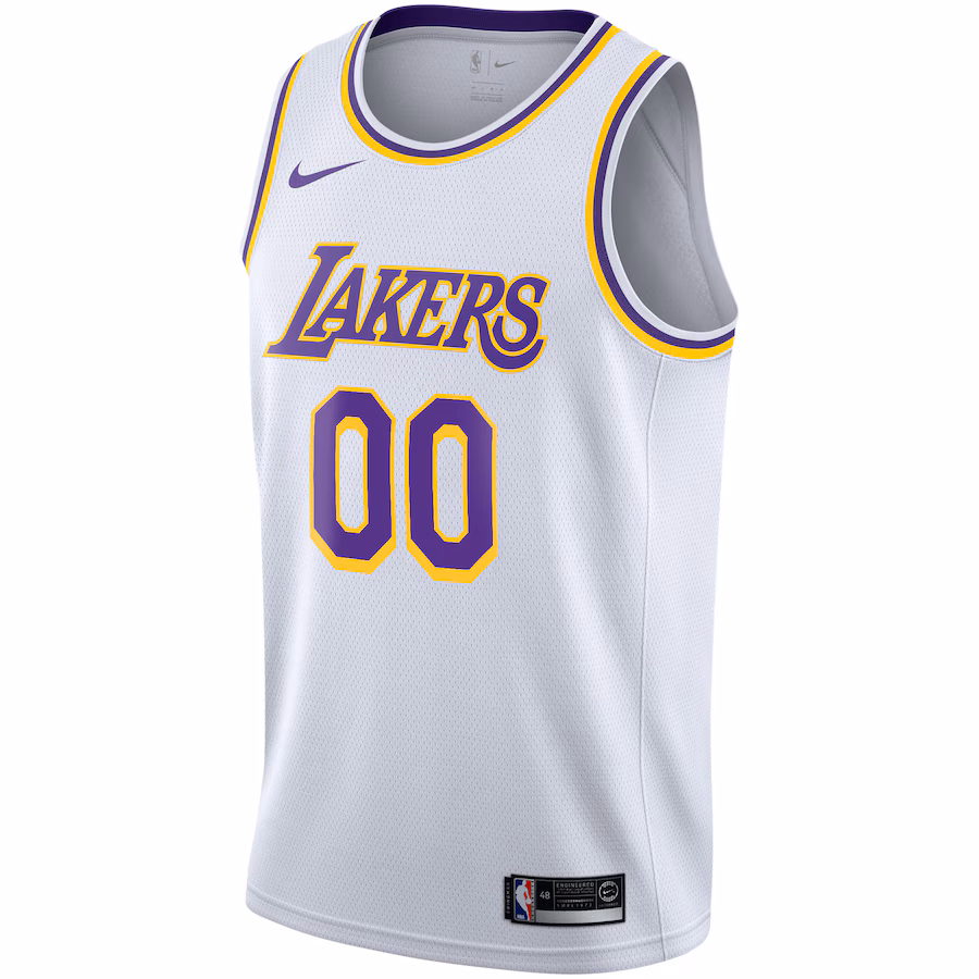 Los Angeles Lakers 2020/21 Custom Jersey, Association Edition, White