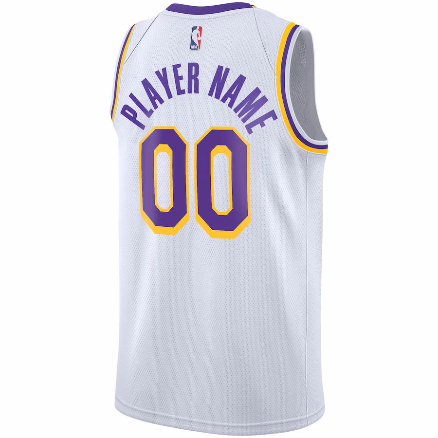 Los Angeles Lakers 2020/21 Custom Jersey, Association Edition, White