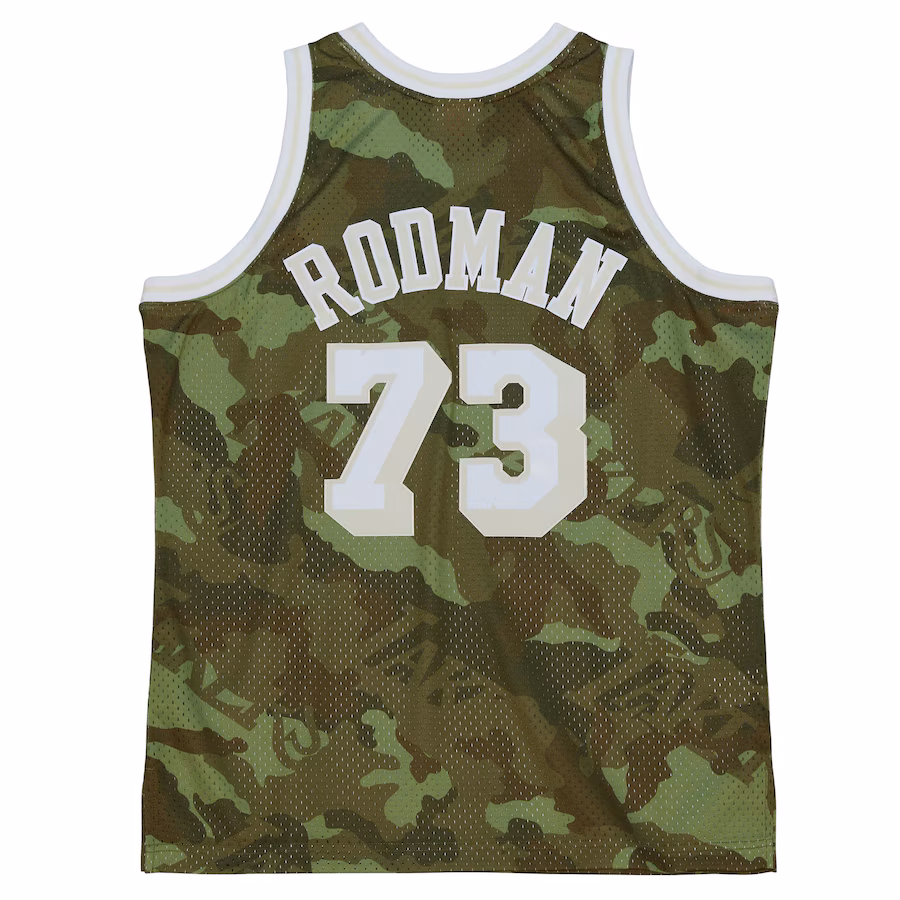Dennis Rodman, Los Angeles Lakers, 1998/99 Ghost Green Jersey, Camouflage