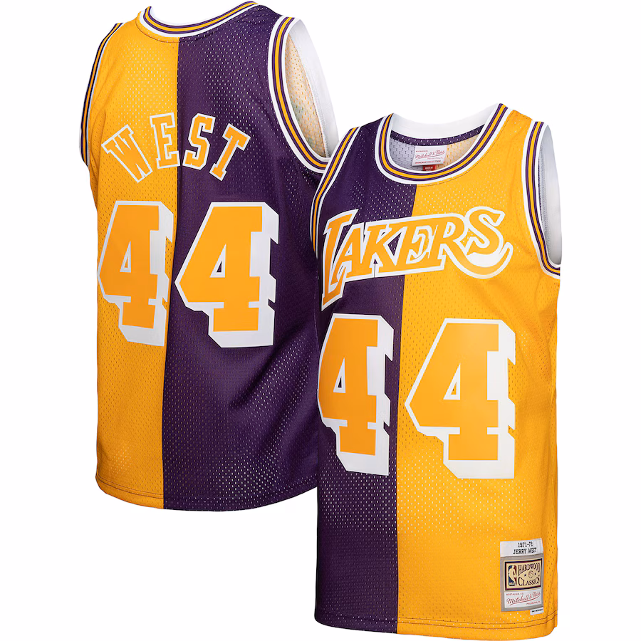 Jerry West, Los Angeles Lakers, 1971/72, Violet/Or