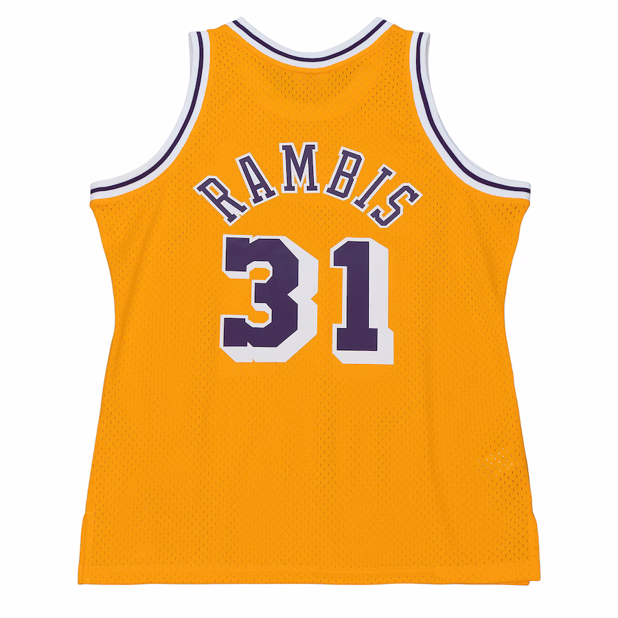 Kurt Rambis, Los Angeles Lakers, Maglia Edizione Fan della Stagione 1984/85, Oro