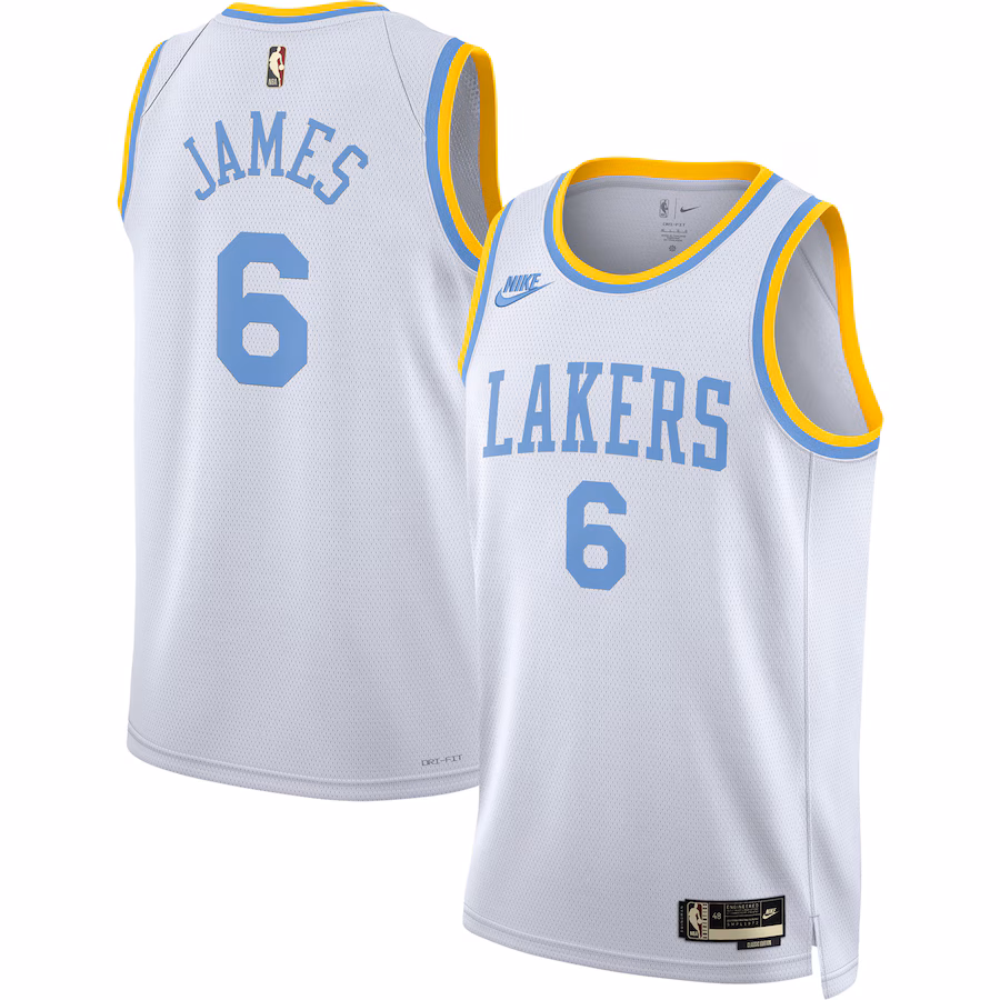 LeBron James, Los Angeles Lakers, Klassische Edition, Weiß