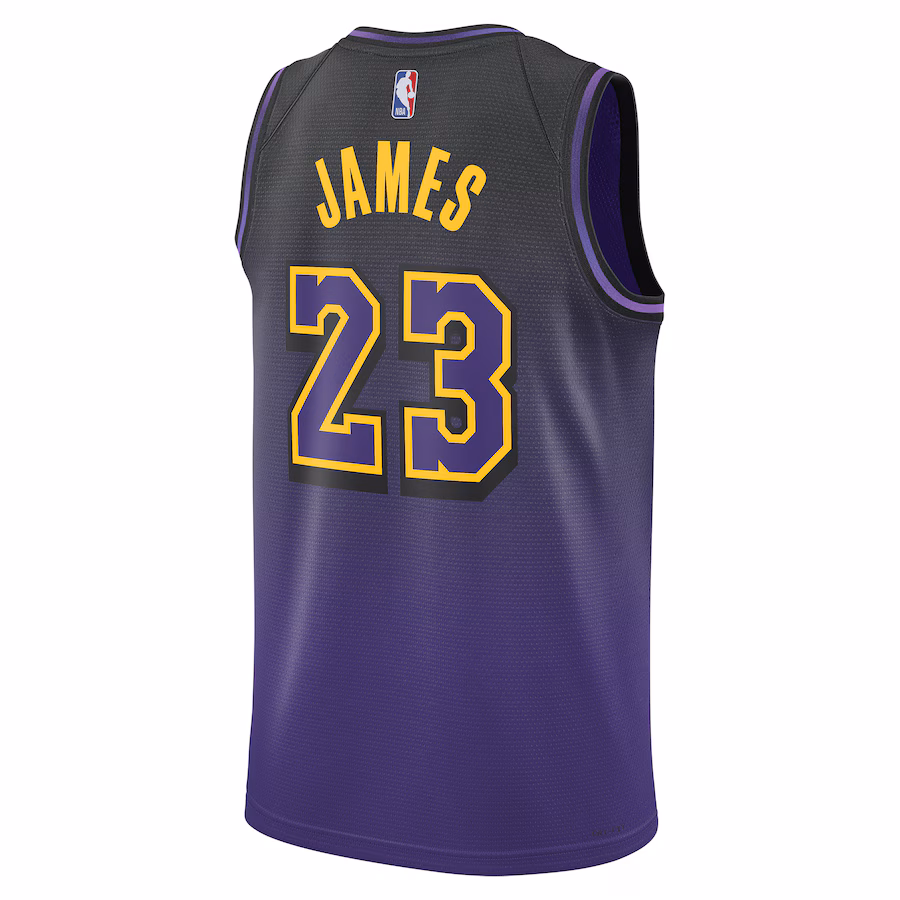 LeBron James, Los Angeles Lakers, Unisexo, Temporada 2024/25, Edición Ciudad, Púrpura