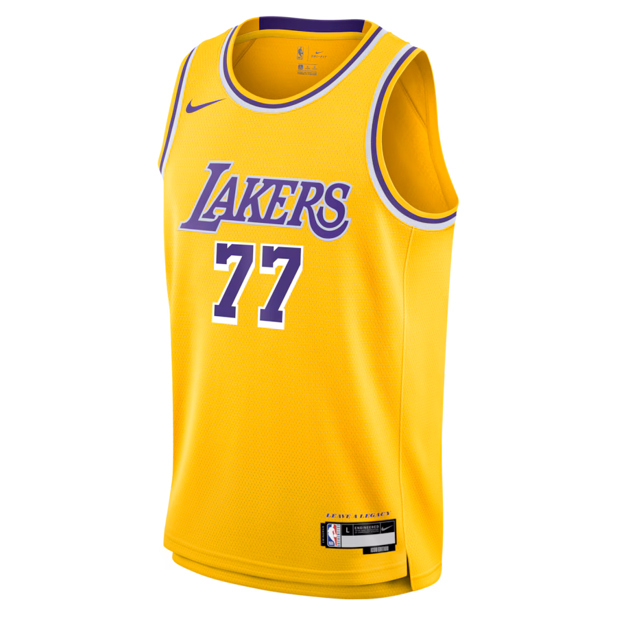 Luka Doncic, Los Angeles Lakers, Unisex Jersey, Icon Edition, Gold