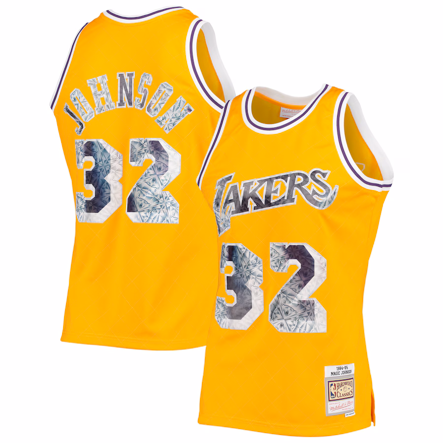 Magic Johnson Lakers Mitchell & Ness 75th Anniversary Diamond Edition 1984/85 Jersey