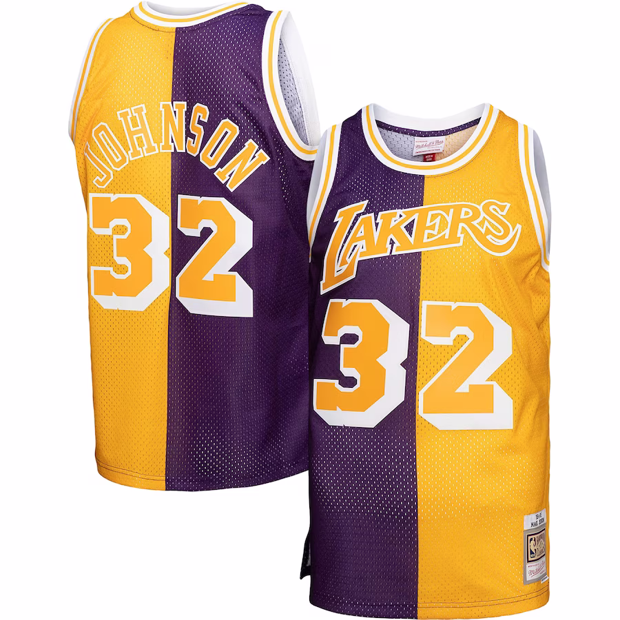 Magic Johnson, Los Angeles Lakers, 1984/85, Purple/Gold