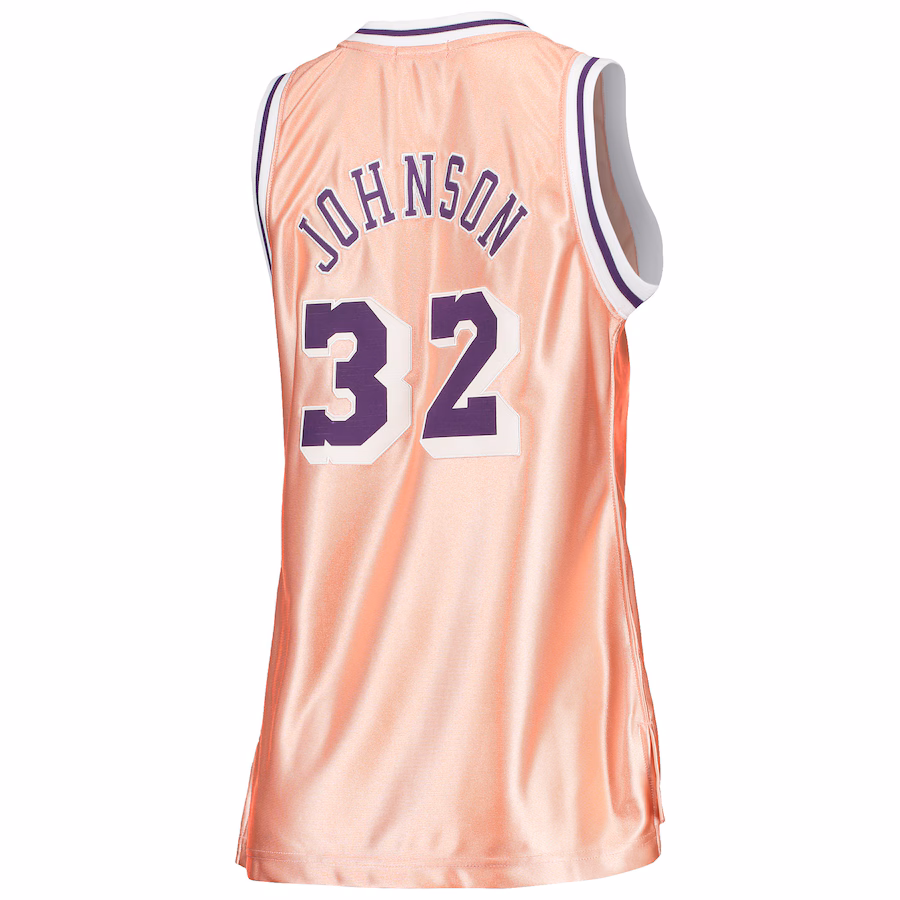 Magic Johnson, Los Angeles Lakers, Women's 75th Anniversary Rose Gold, Pink