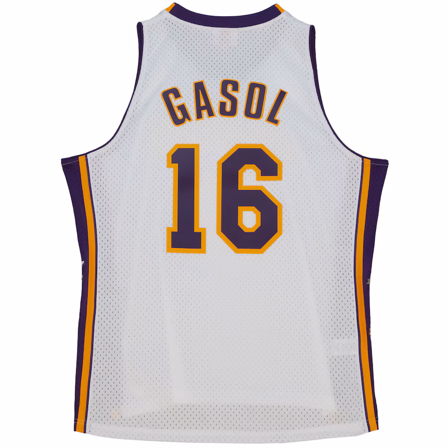 Pau Gasol, Los Angeles Lakers, Retro Unisex Hall of Fame 2023, Bianco