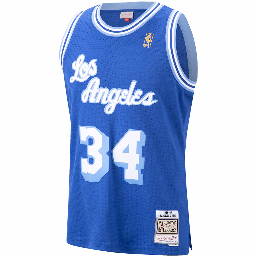 Shaquille O'Neal, Los Angeles Lakers, Hardwood Classics, Royal Blue