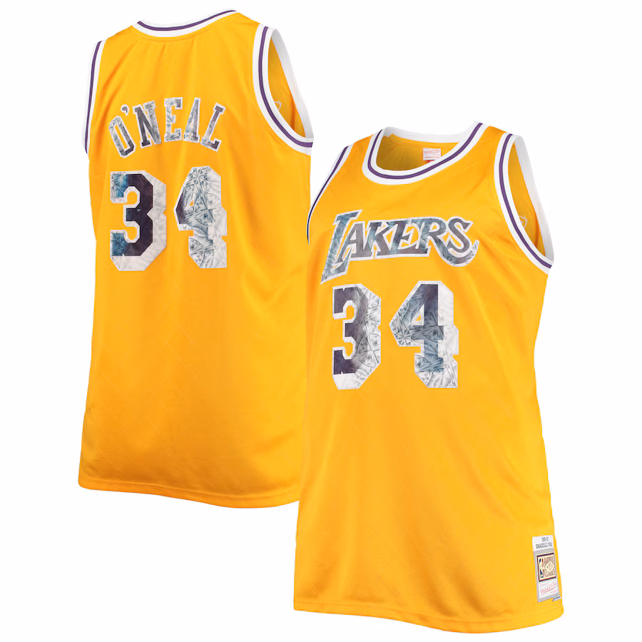 Shaquille O'Neal, Los Angeles Lakers, 1996-97 NBA 75th Anniversary Diamond Edition, Gold