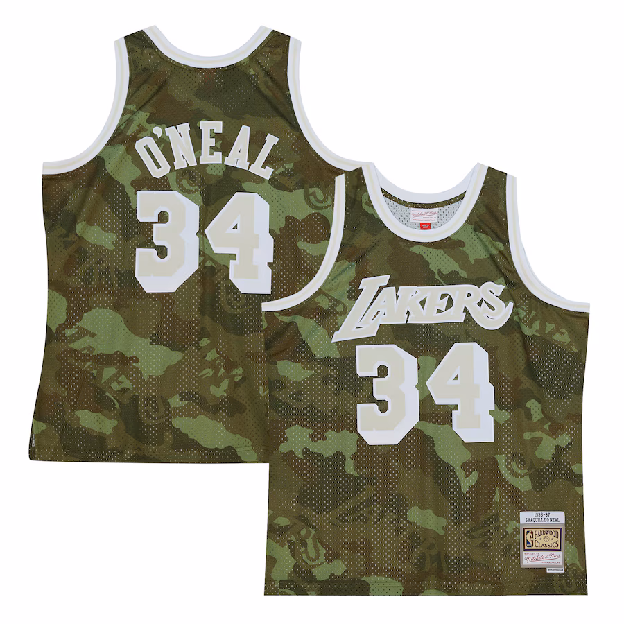 Shaquille O'Neal, Los Angeles Lakers, 1996/97 Ghost Green Camo