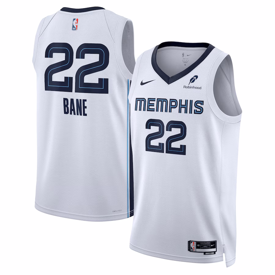 Desmond Bane, Memphis Grizzlies, Édition Association, Blanc
