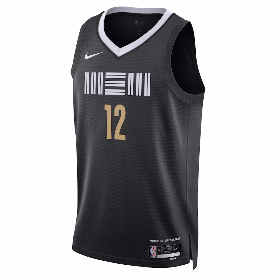 Ja Morant, Memphis Grizzlies, Saison 2023/24, City-Edition, Schwarz
