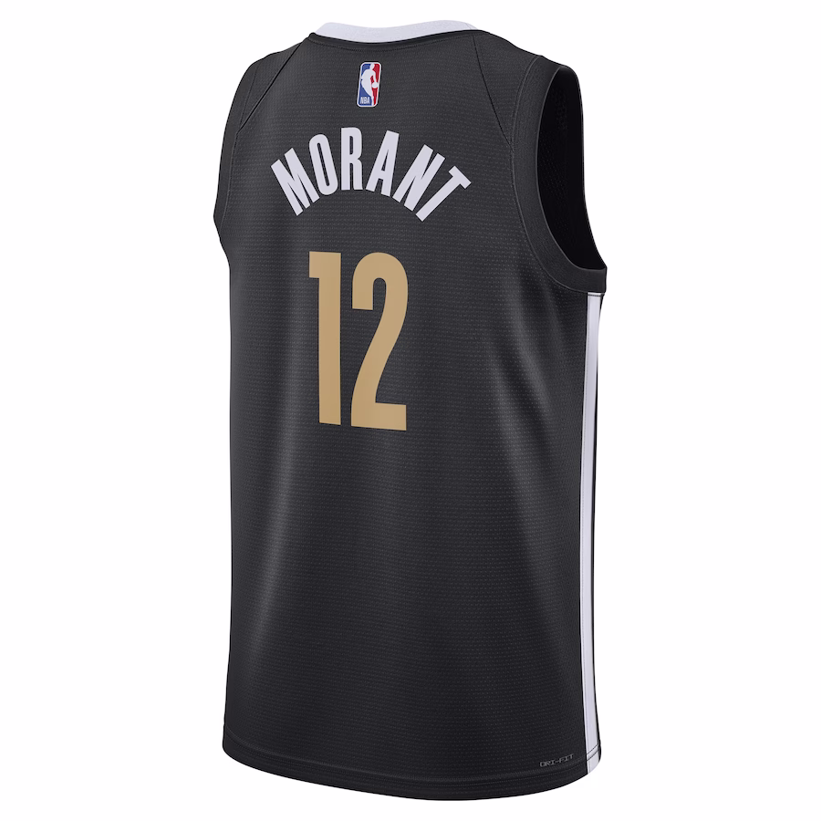 Ja Morant, Memphis Grizzlies, Saison 2023/24, City-Edition, Schwarz