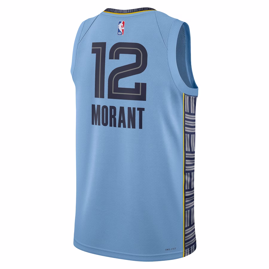 Ja Morant, Memphis Grizzlies, Statement Edition, Light Blue