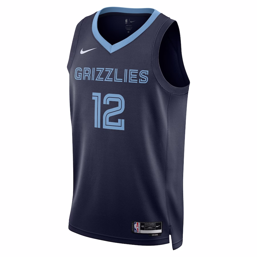Ja Morant, Memphis Grizzlies, Icon Edition, Navy Blue