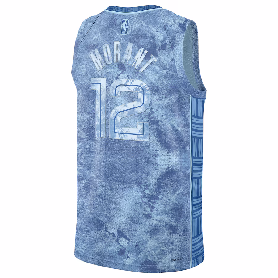 Ja Morant, Memphis Grizzlies, Swingman, Light Blue